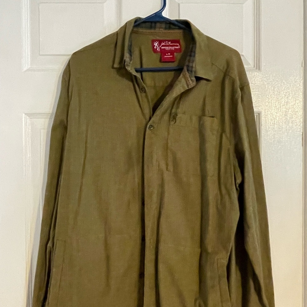 Browning men’s long sleeve dress shirt size large